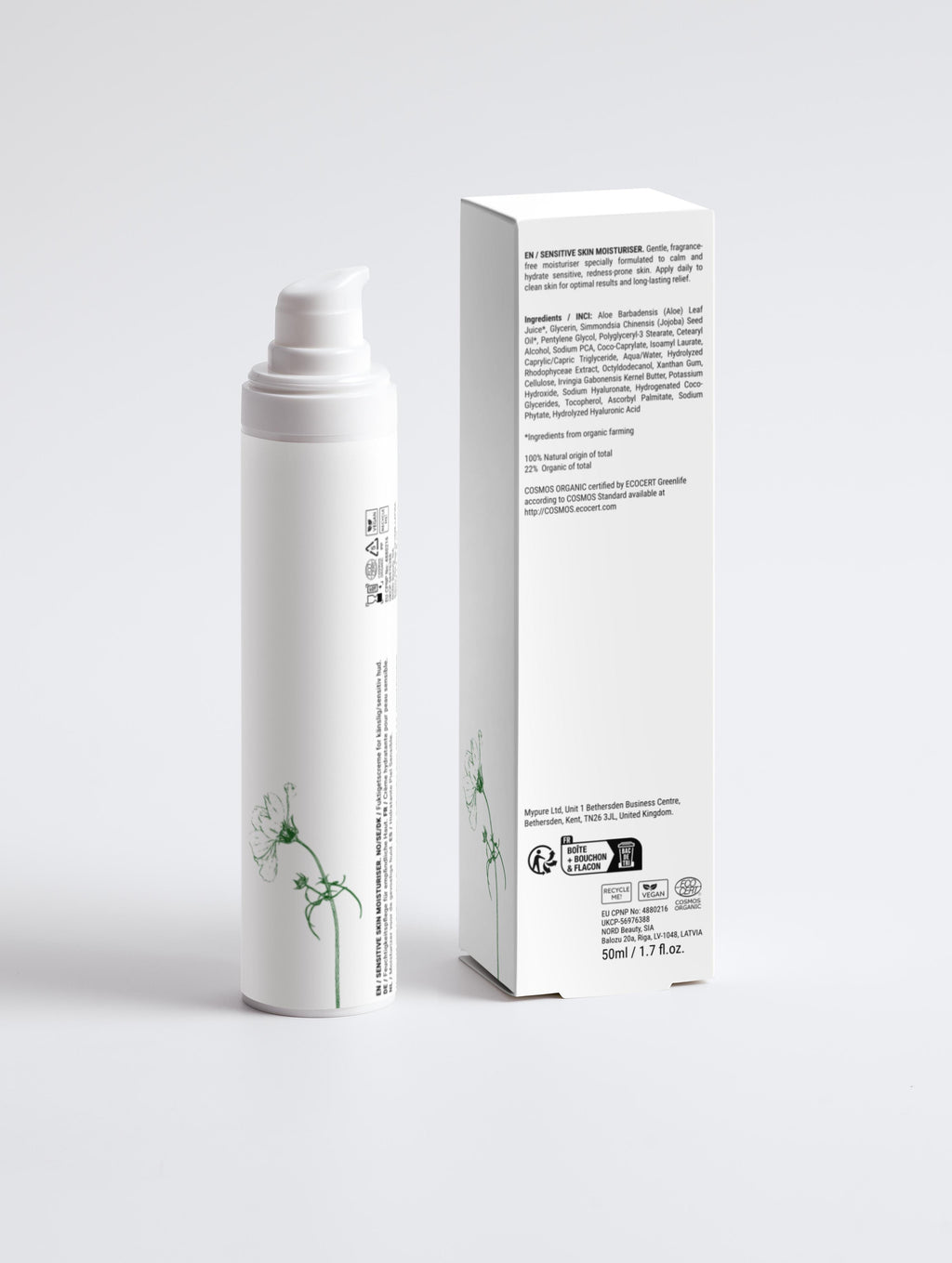 Sensitive Skin Moisturiser, Fragrance Free