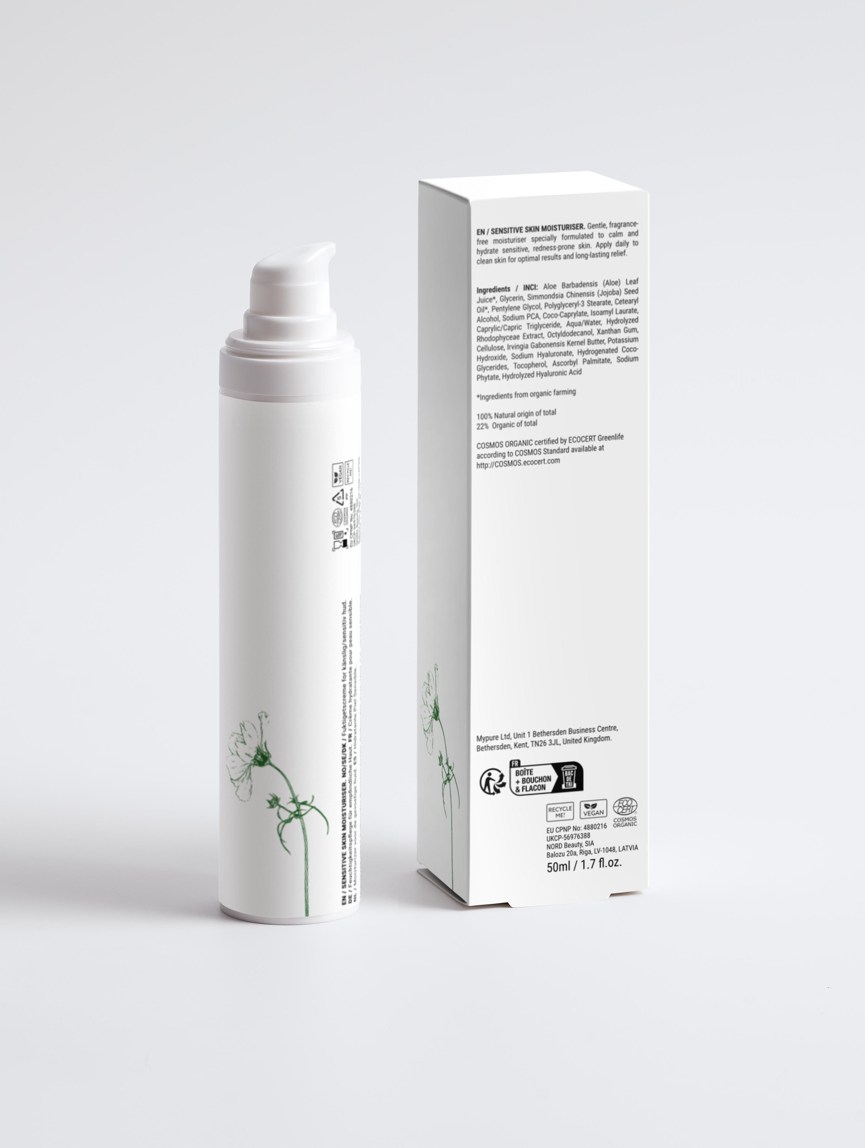 Sensitive Skin Moisturiser, Fragrance Free