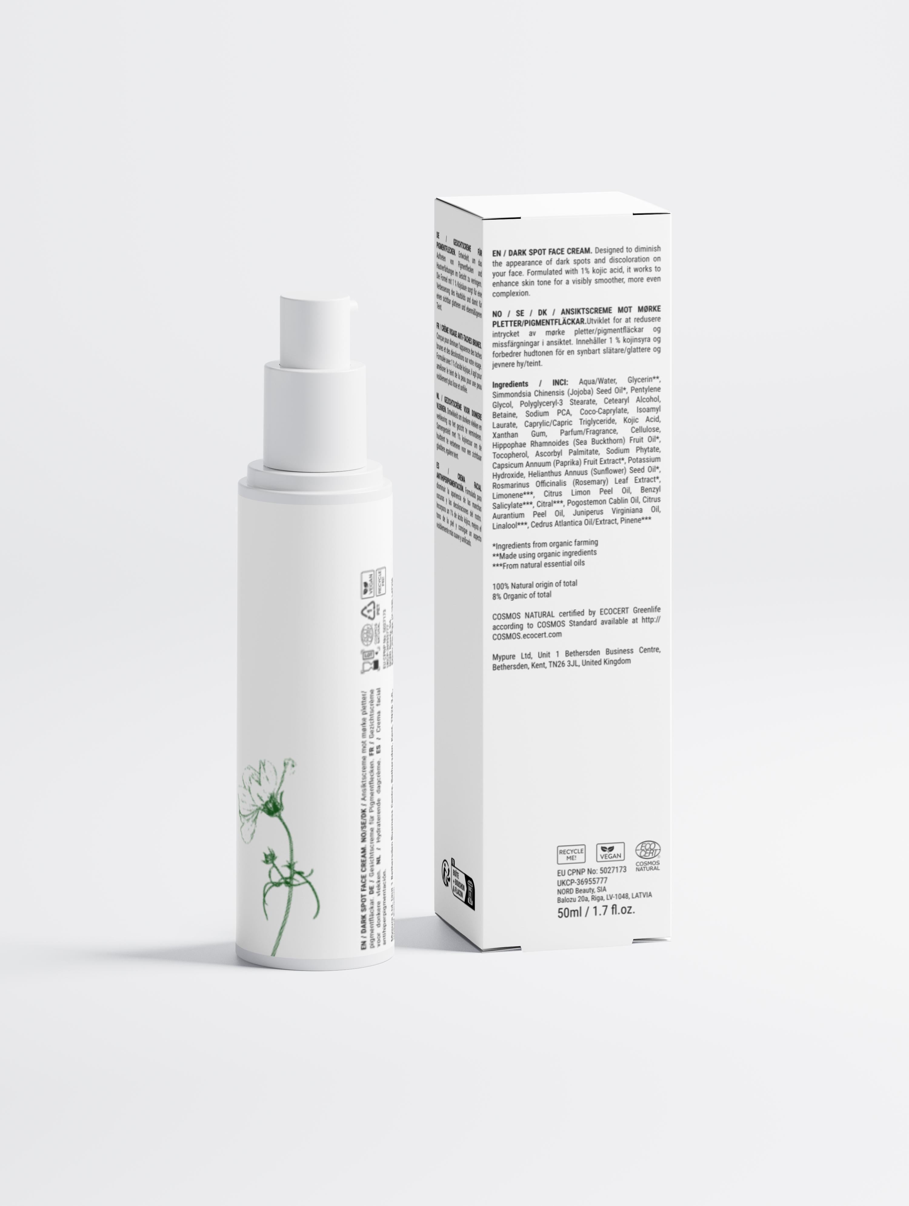 Dark Spot Face Cream with Kojic Acid